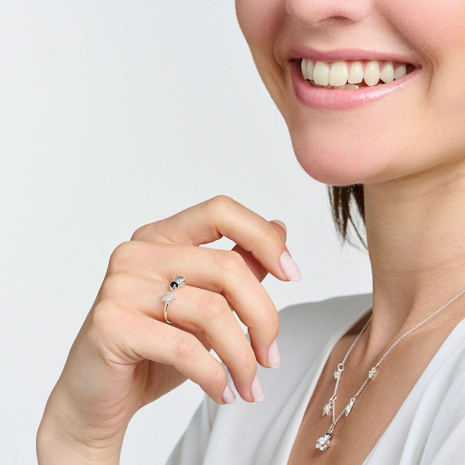 THOMAS SABO Ring snowflakes and penguin silver - Image 2