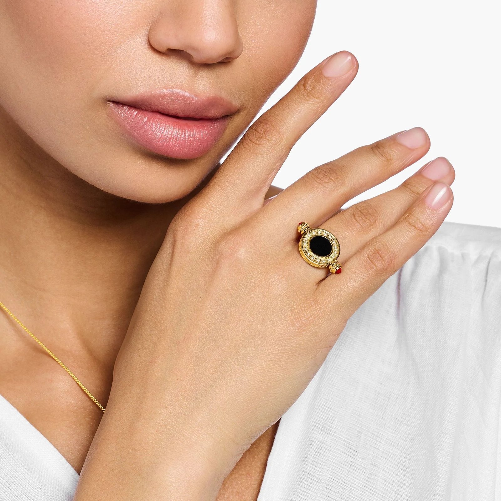 THOMAS SABO Rotating Coin Gold Ring - Image 3