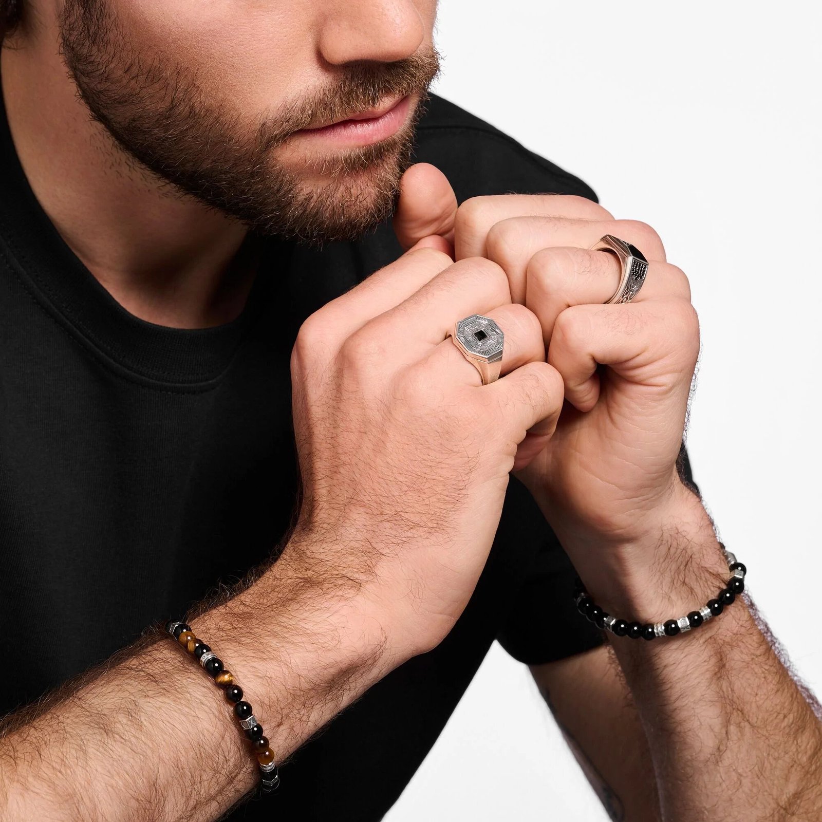 THOMAS SABO Silver Octagon Signet Ring - Image 2