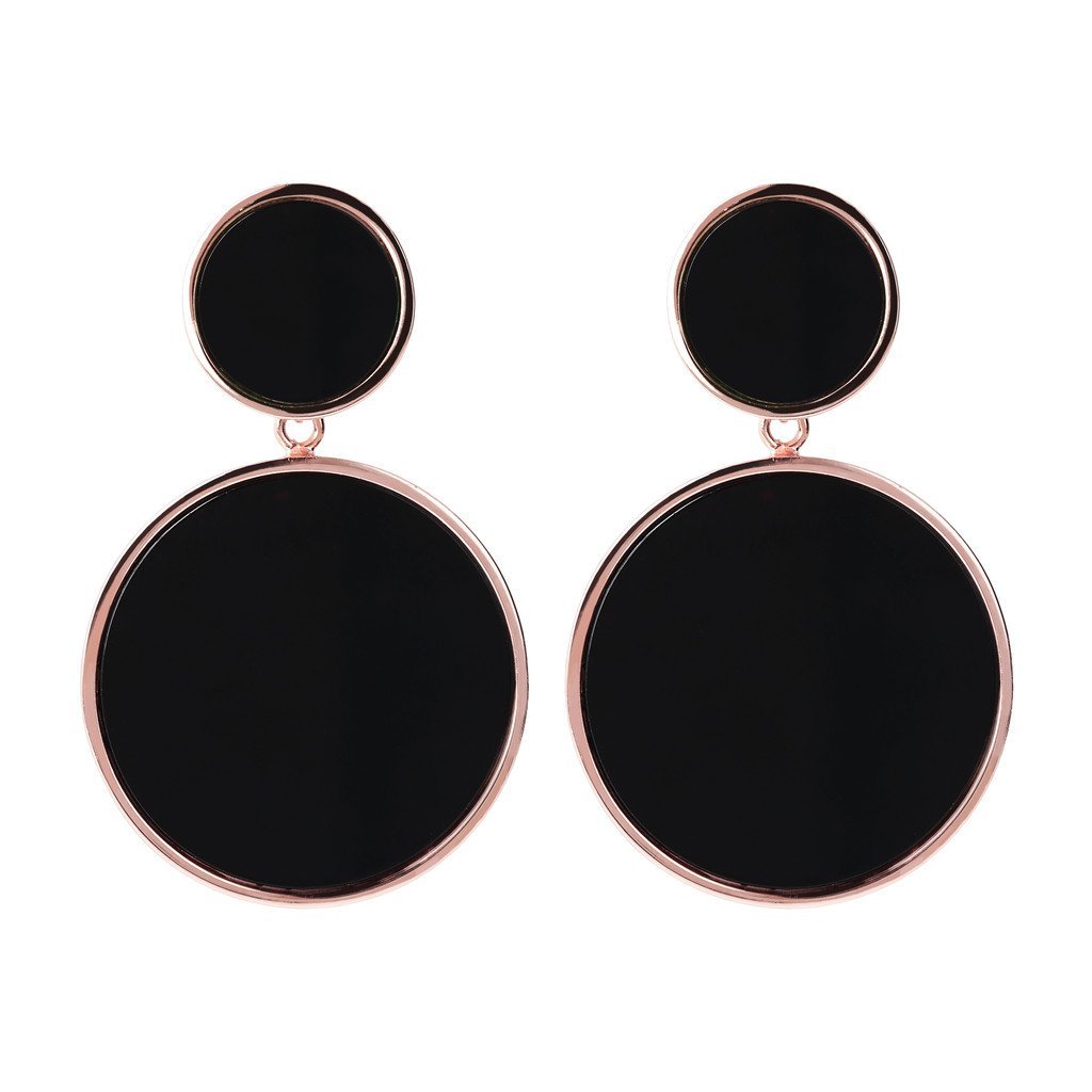 Bronzallure Two Discs Dangle Earrings - Image 6