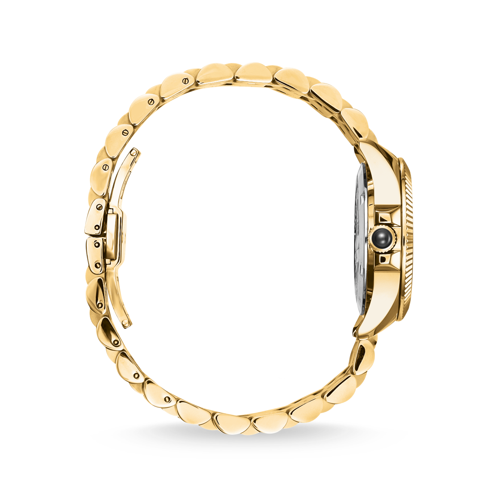 THOMAS SABO Mystic Island Watch with white stones and green malachite gold plated - Image 3