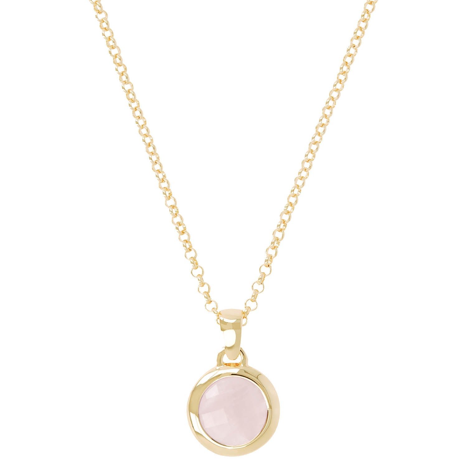 Bronzallure Golden Natural Stone Necklace - Image 2