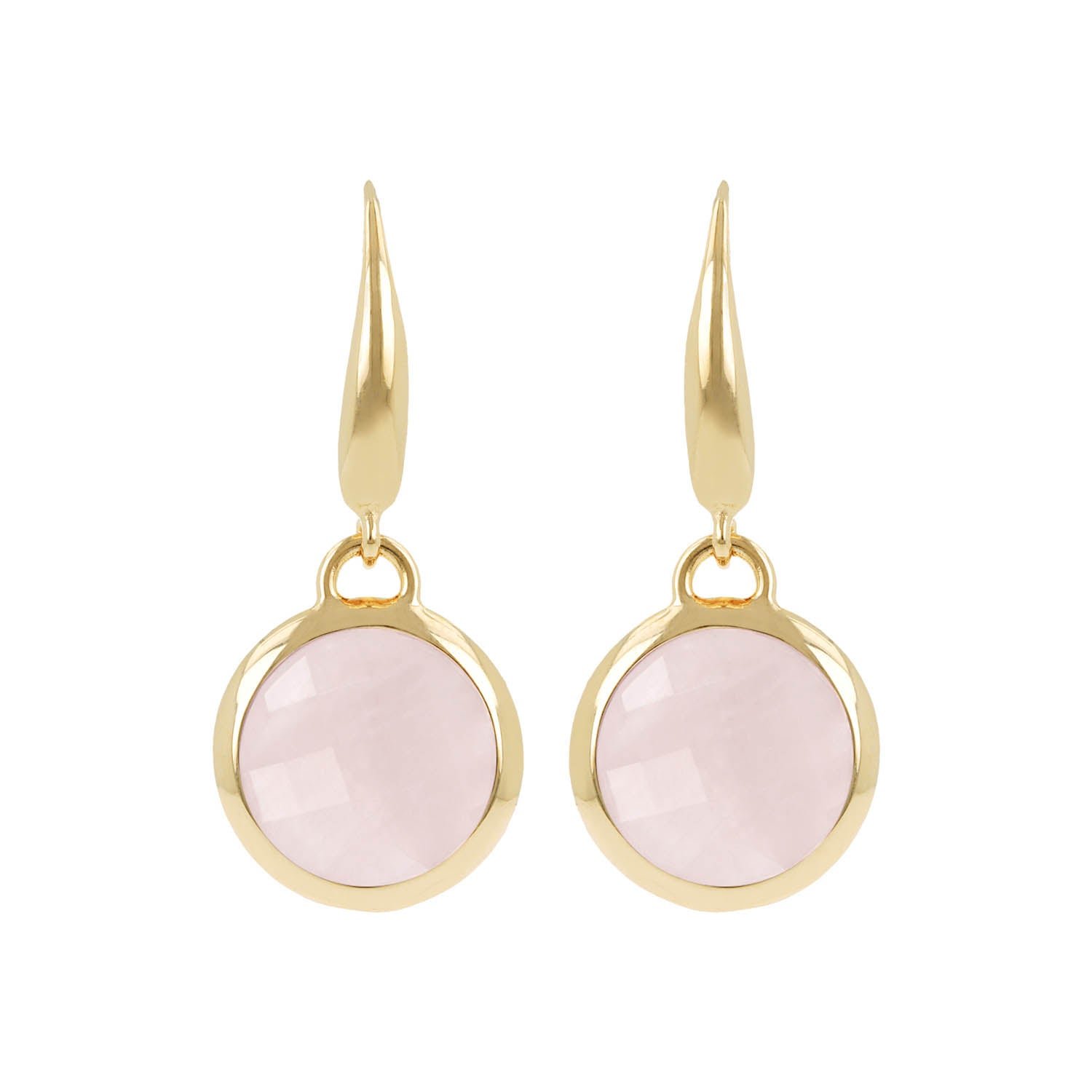 Bronzallure Golden Natural Stone Hook Earrings - Image 4
