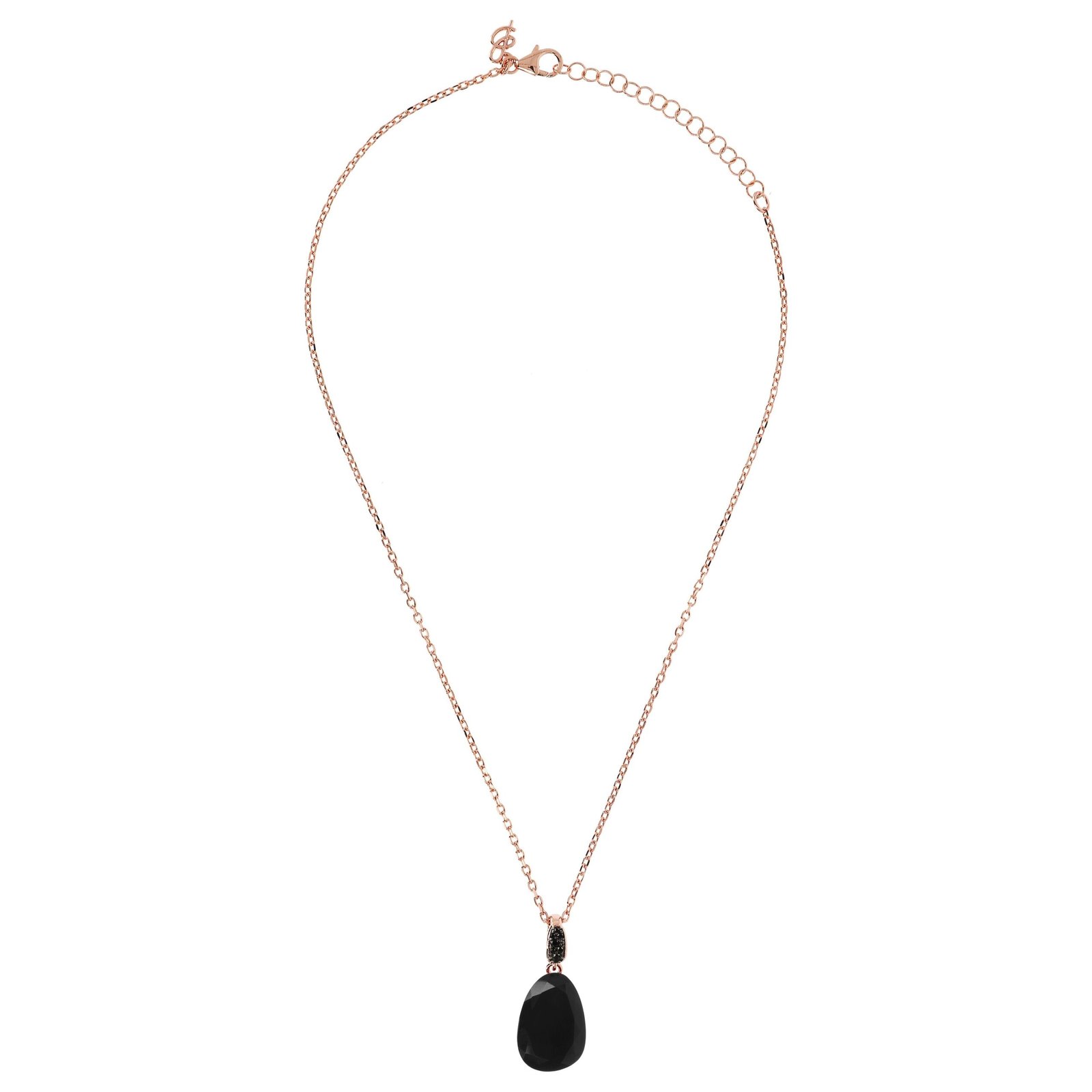 Bronzallure Necklace With Stone Pendant And Pave Details - Image 5