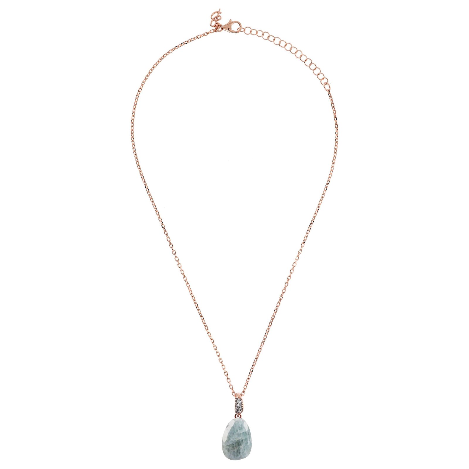 Bronzallure Necklace With Stone Pendant And Pave Details - Image 8
