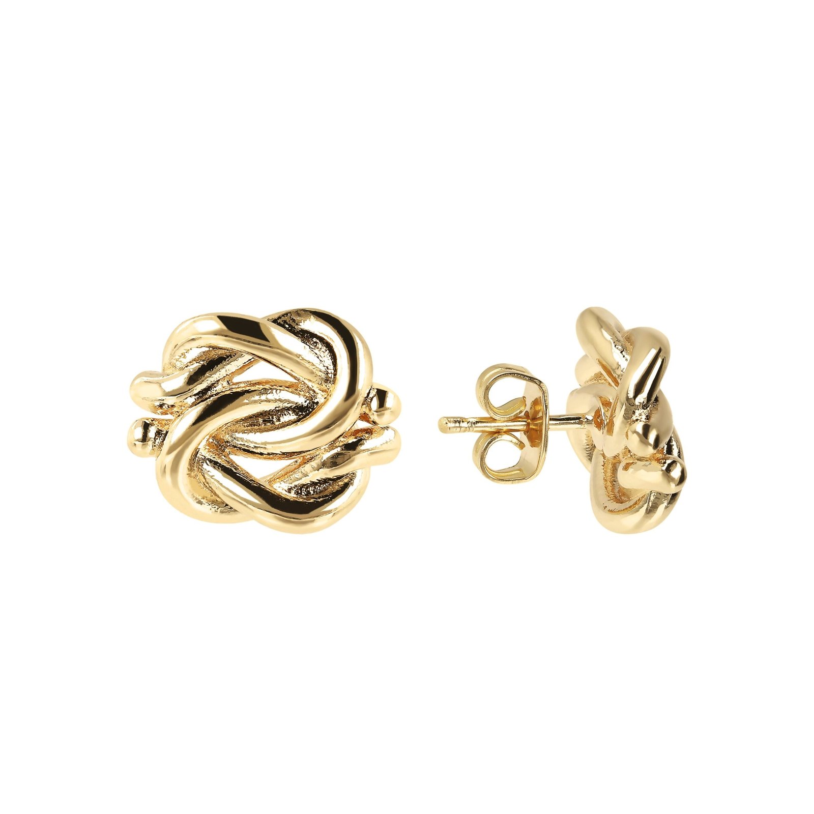 Bronzallure Knot Golden Earrings - Image 2