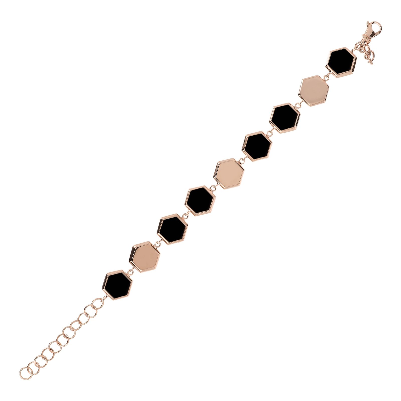Bronzallure Multi Hexagonal Bracelet - Image 4