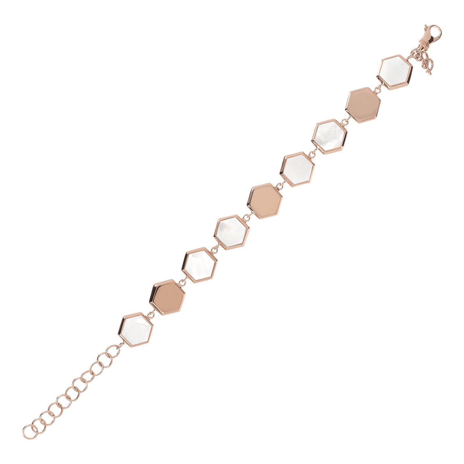 Bronzallure Multi Hexagonal Bracelet - Image 2