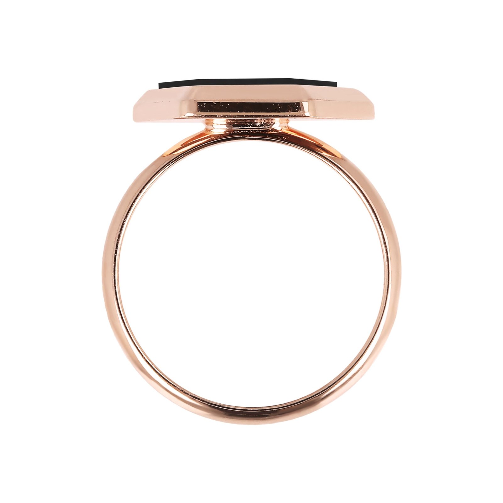 Bronzallure Hexagonal Flat Stone Ring - Image 4