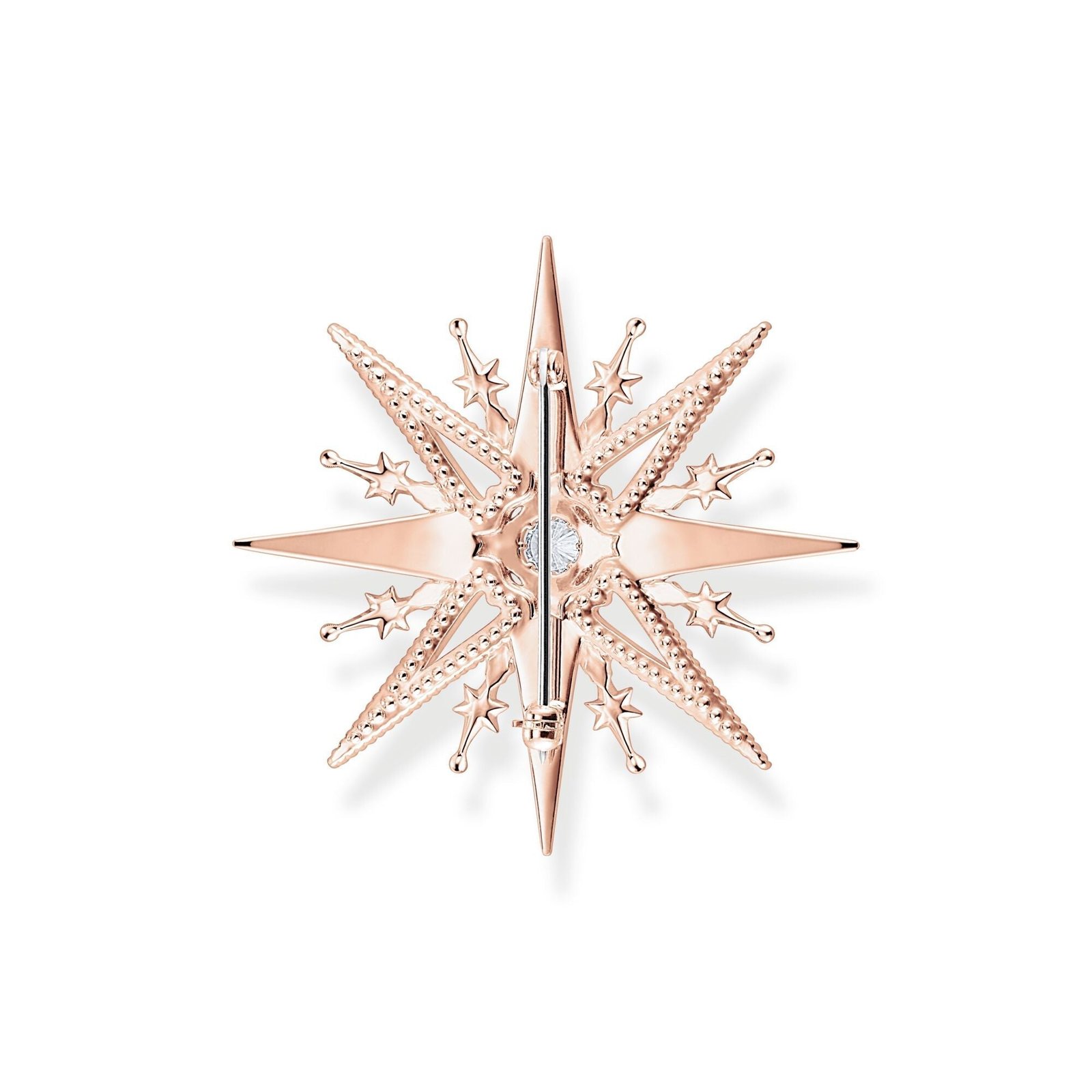 THOMAS SABO Brooch star with pink stones rose gold - Image 3
