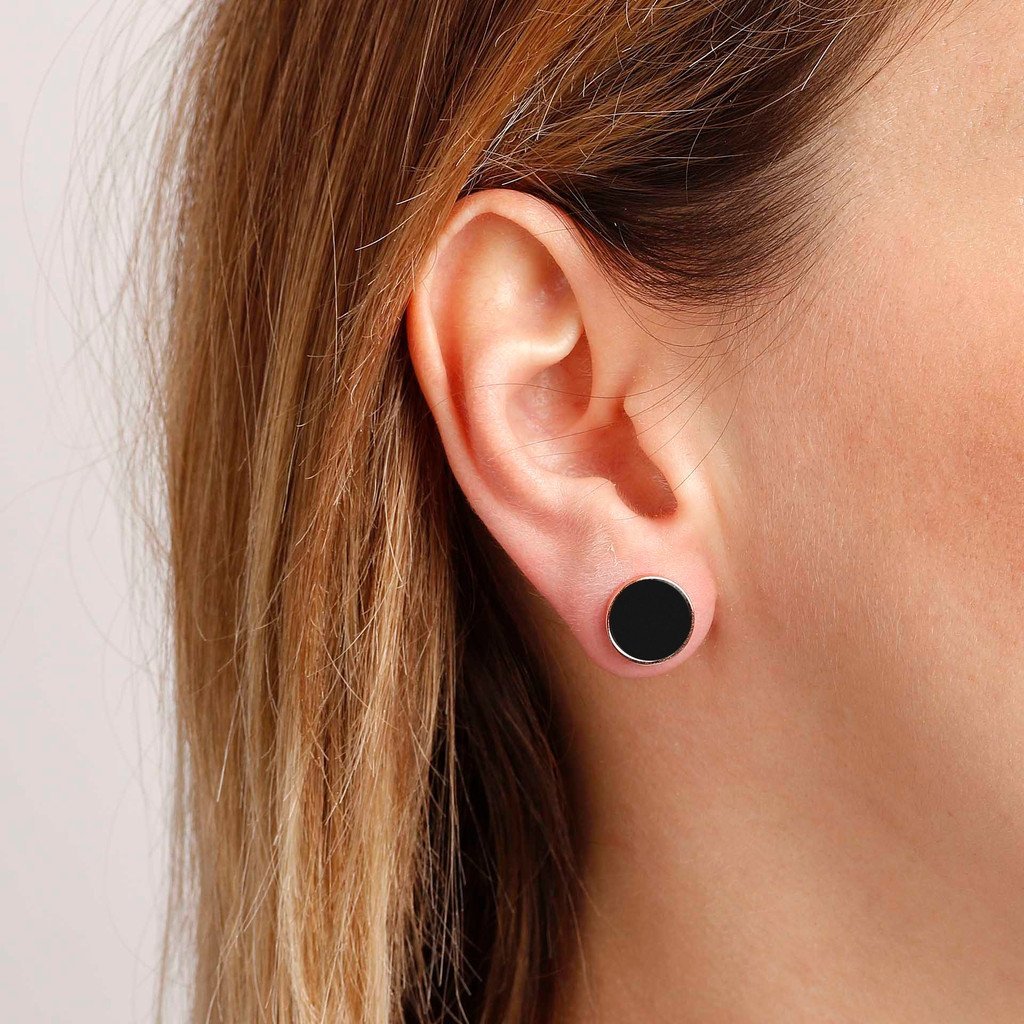 Bronzallure Stud Button Earrings - Image 2